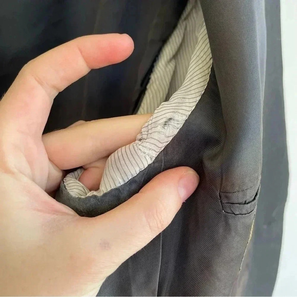 Loro Piana 100% Wool Italian Suit Jacket Men’s Business Coat Gray Blazer 54L - Picture 6 of 14